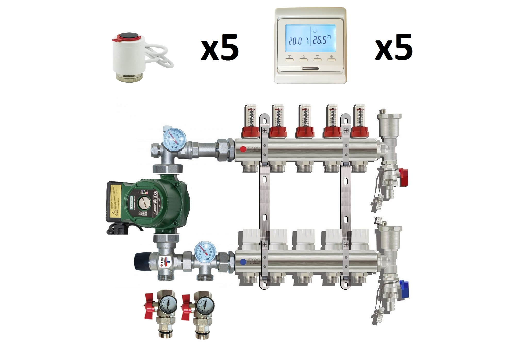 Mélangeur et collecteur à faire soi-même pour chauffage au sol - comment ça marche, comment le faire soi-même, instructions + schéma et vidéo