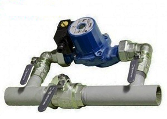 Sélection de la section de dérivation lors de l'installation d'une pompe de circulation