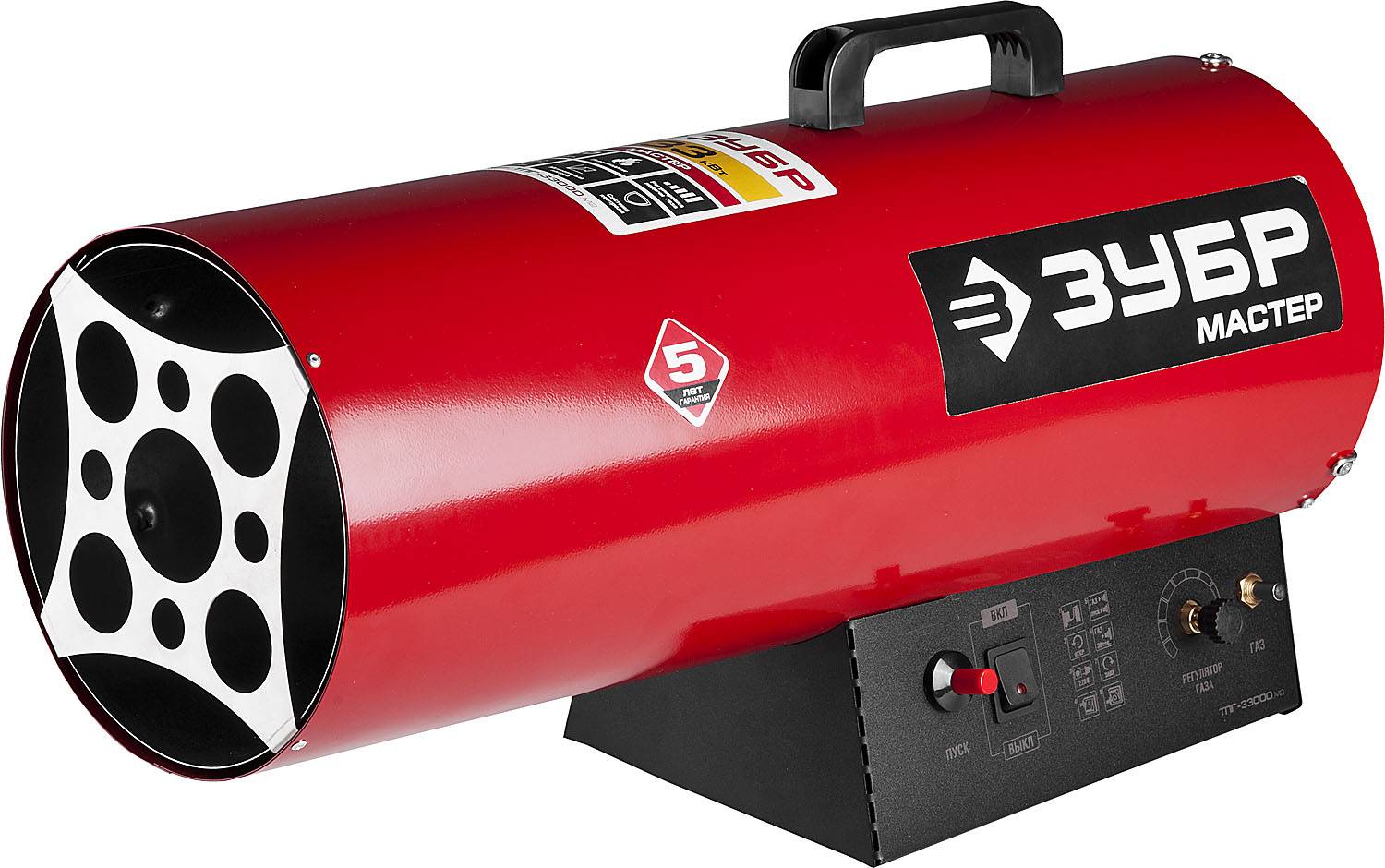 Pistolets à gaz thermiques: 10-30 kW pour le chauffage de locaux d'habitation et autres, classement des meilleurs, principe de fonctionnement et avis