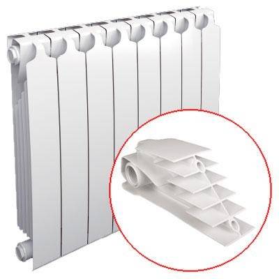 Vue d'ensemble des radiateurs de chauffage "Sira"
