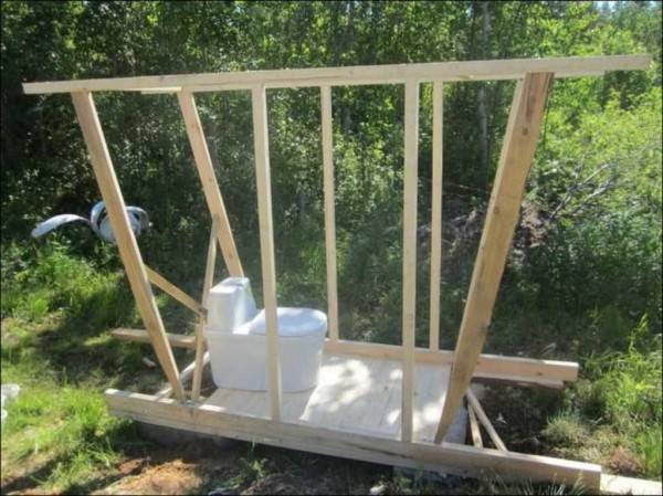 Schémas de construction de toilettes de campagne + projet de toilettes avec douche en dessins et photos
