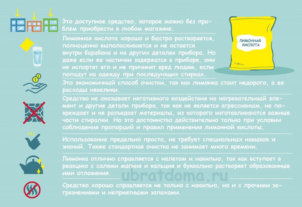Comment nettoyer une machine à laver avec de l'acide citrique - instructions