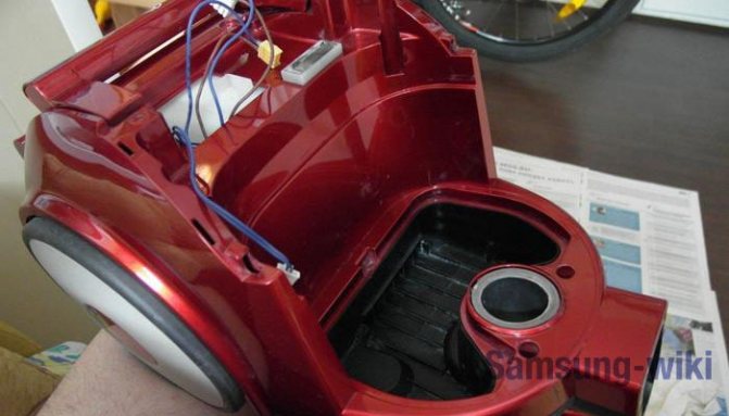 Aspirateur Samsung : réparation d'appareils à faire soi-même