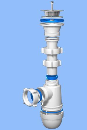 Lavabo de salle de bain avec colonne: technique d'installation et de raccordement