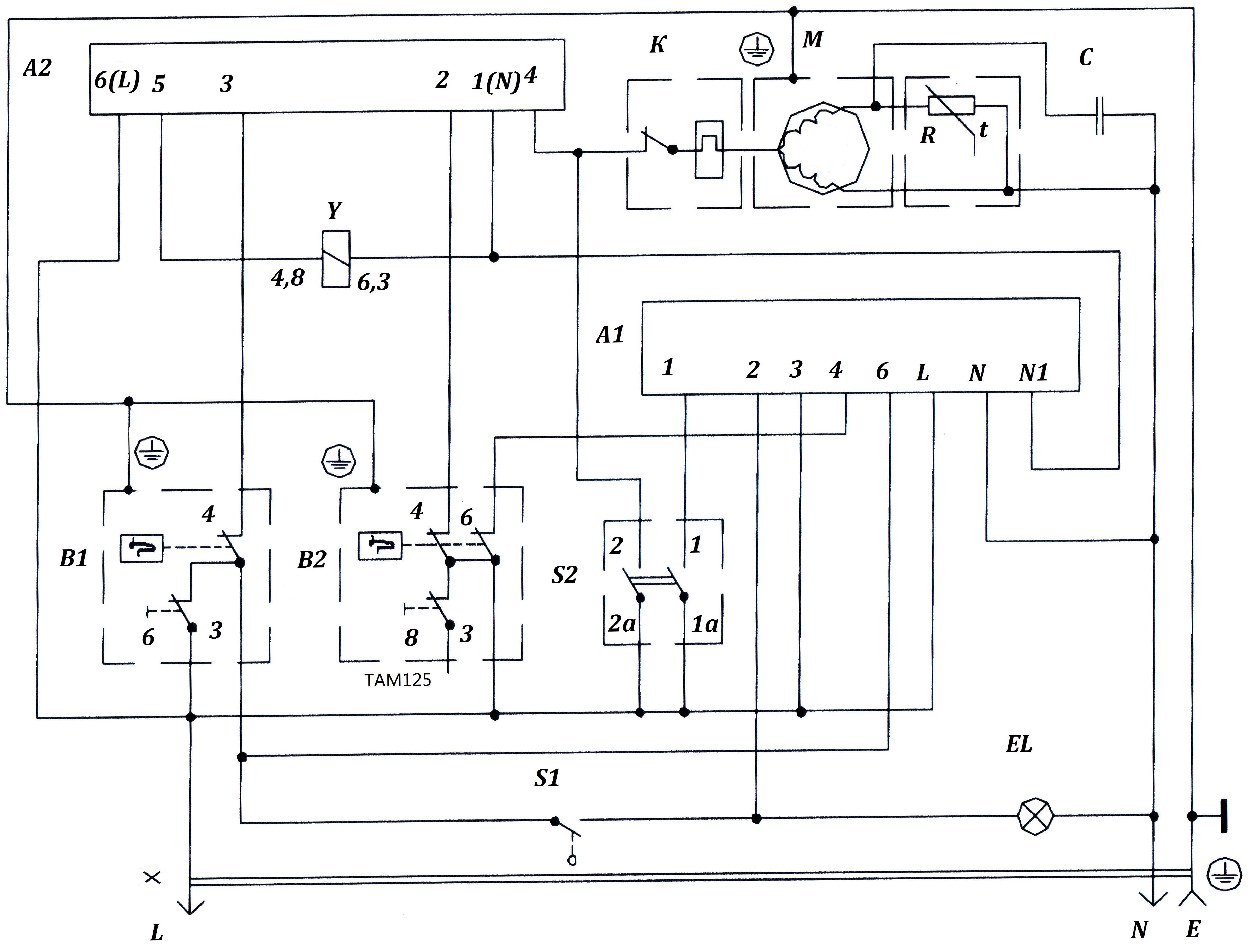 Schéma de fonctionnement du réfrigérateur : appareils électroniques