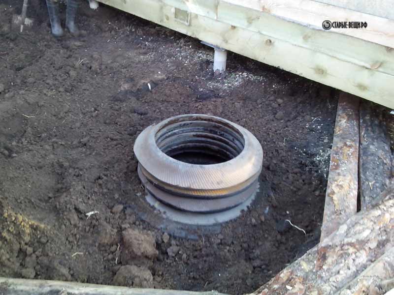 Comment faire un trou de vidange à partir de pneus