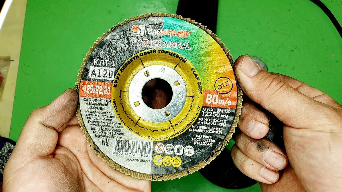 Pourquoi mettre des cercles sur la meuleuse avec l'image à l'intérieur