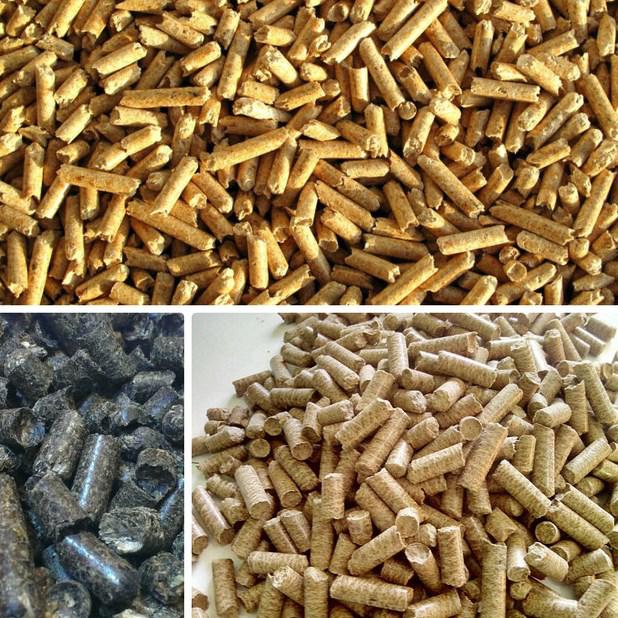 Mixgranulés et granulés de matières premières non ligneuses