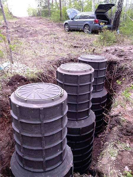 Puits de sable polymère: pourquoi est-ce mieux que le béton armé + caractéristiques de la technologie d'installation