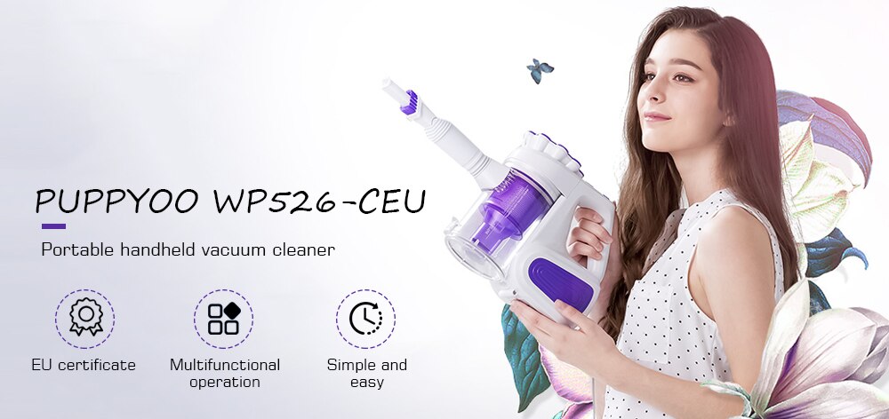 Aspirateurs Puppyoo: caractéristiques du modèle p9 et de l'aspirateur sans fil puissant a9, examen de l'aspirateur robot wp650, avis du propriétaire