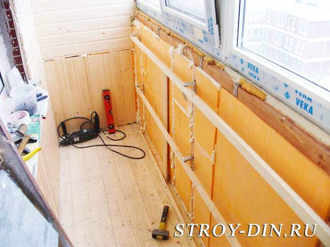 Nous chauffons correctement le balcon de l'intérieur. 6 étapes de travail