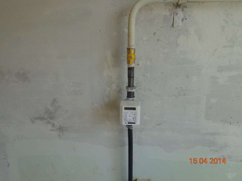 Installation d'un compteur de gaz