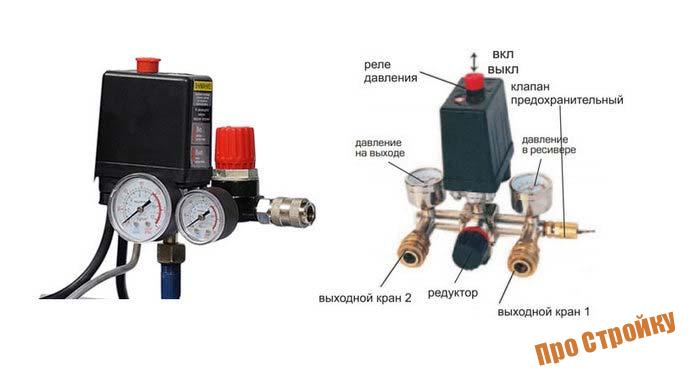 Réglage du pressostat de la pompe : réglage + raccordement du relais à la pompe