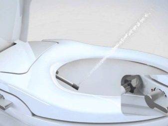 Aperçu comparatif du couvercle du bidet, de la tête du bidet et de la fixation du bidet et de leur connexion