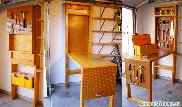 Comment accrocher des outils au mur dans le garage: les meilleures idées + instructions pour fabriquer des systèmes de stockage