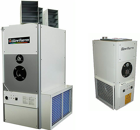 Générateurs de chaleur à gaz pour le chauffage de l'air des locaux industriels et des serres, production et installation