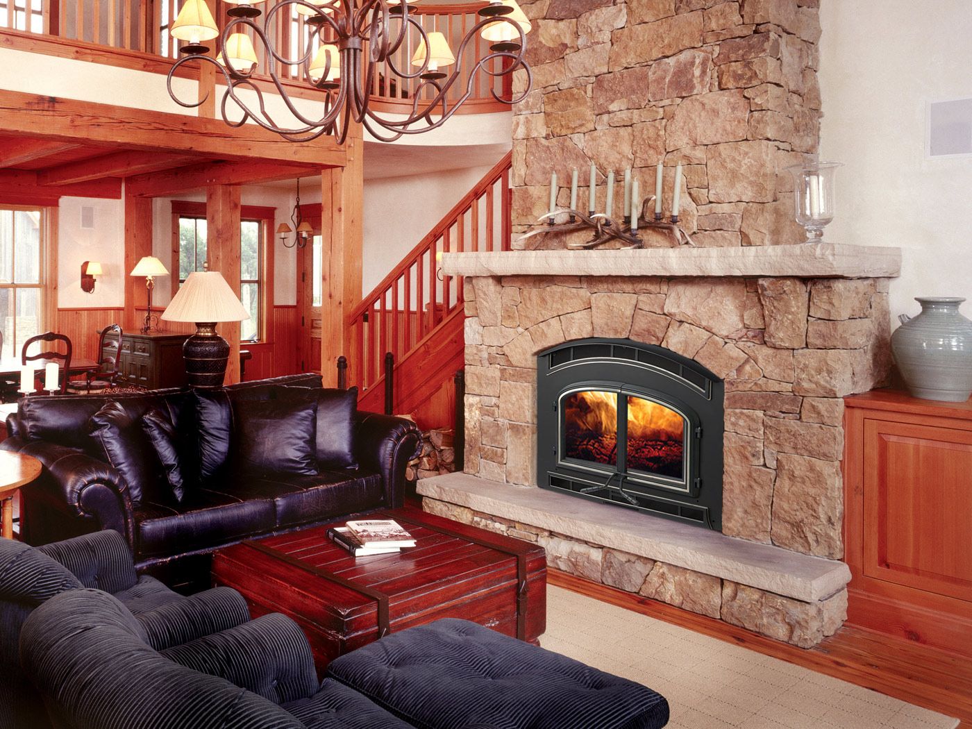 Cheminée pour poêle cheminée. secrets de choix et d'arrangement