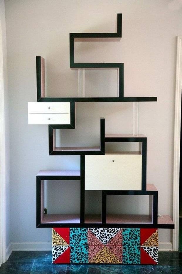 Étagère à livres moderne à faire soi-même: 125 photos des meilleures options pour des étagères belles et fonctionnelles