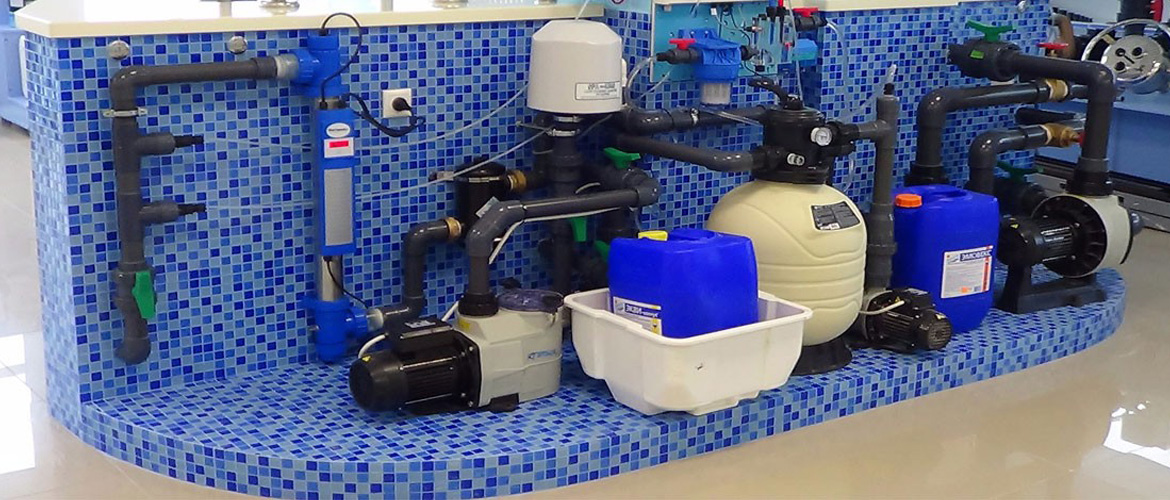 Sélection d'équipements pour la piscine