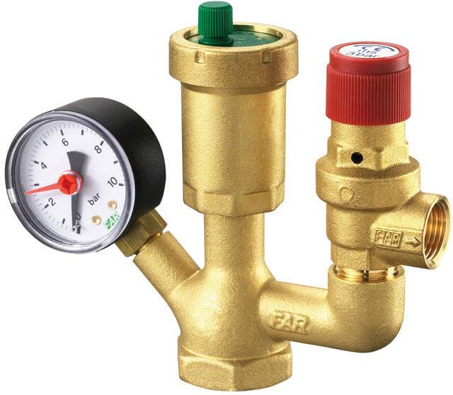 Groupe de sécurité chaudière dans le système de chauffage: principe de fonctionnement, installation, raccordement