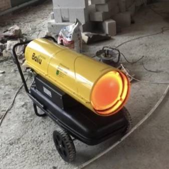 Chauffage direct et indirect du pistolet thermique diesel: appareil, principe de fonctionnement + aperçu des fabricants