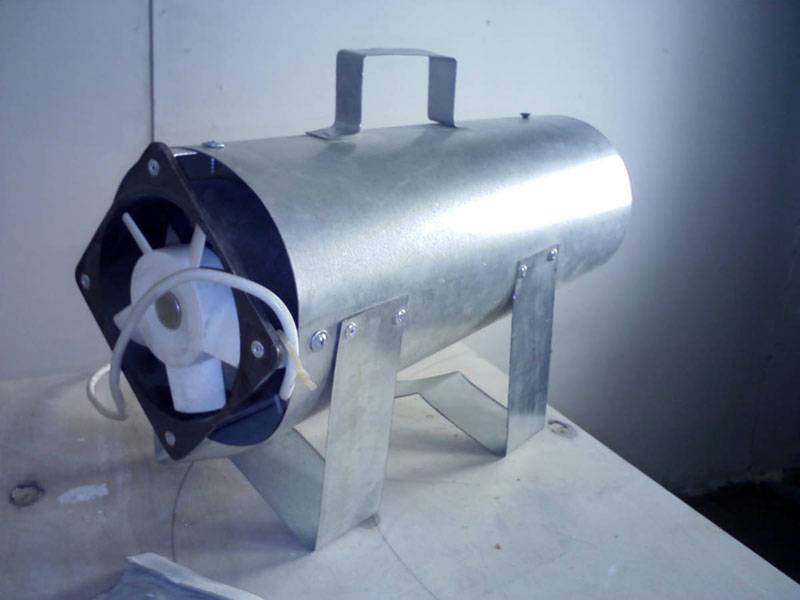 Pistolet thermique à faire soi-même - essence, électricité, carburant diesel et autres options avec schémas