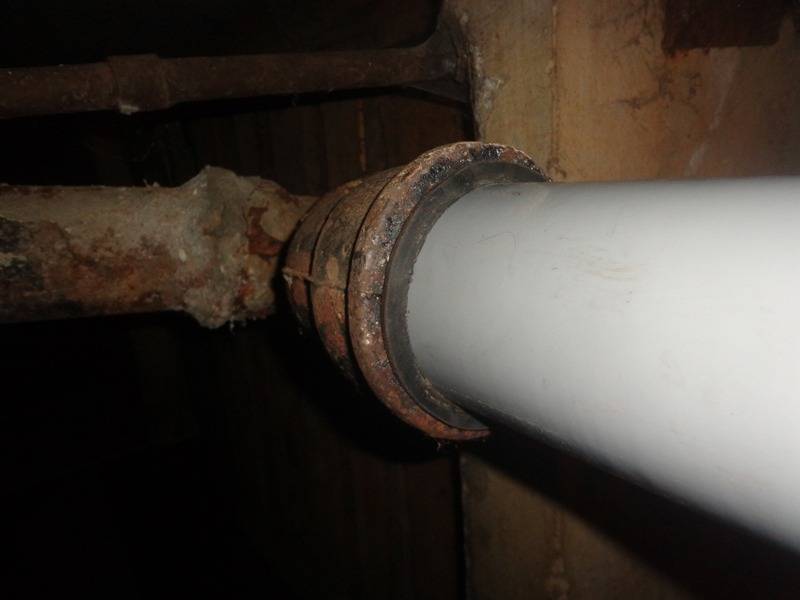 Remplacement de tuyau en fonte