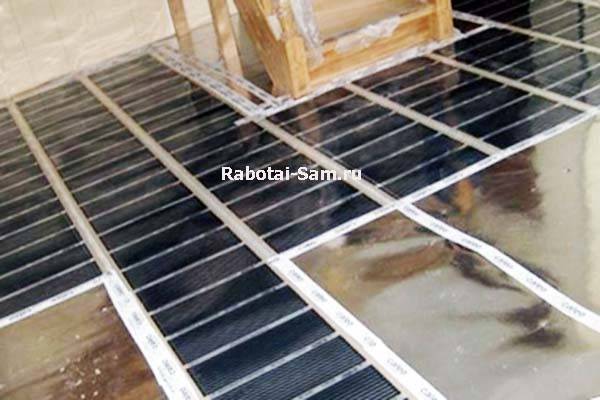 Comment faire un sol chauffant infrarouge de vos propres mains: installation et connexion du sol en film