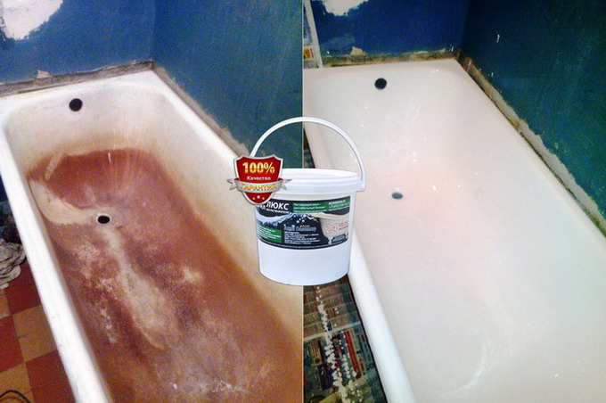 Émaillage de bain à faire soi-même: comment traiter un bain avec de l'acrylique liquide à la maison