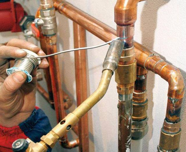 Tuyaux en cuivre pour le chauffage