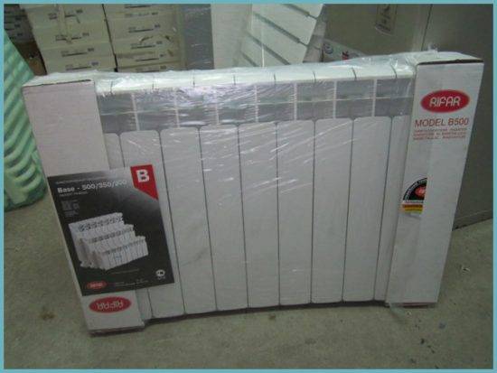 Vue d'ensemble des batteries de chauffage Rifar