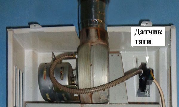 Le dispositif et le principe de fonctionnement du capteur de tirage de la chaudière à gaz