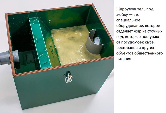 Piège à graisse pour le lavage: principe de fonctionnement, types de structures et caractéristiques de leur installation