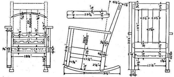 Comment fabriquer une chaise à bascule (y compris contreplaqué) de vos propres mains: types, instructions pas à pas, dessins, etc. + photos et vidéos
