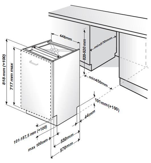 Comment encastrer un lave-vaisselle dans une cuisine finie : règles d'installation et de fixation