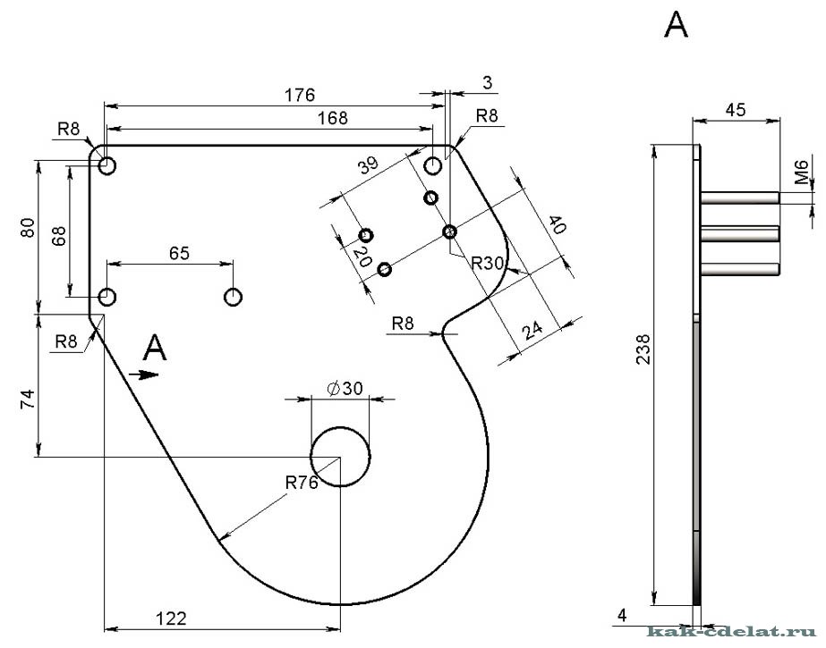 Cintreuse de tuyaux à faire soi-même pour un tuyau profilé: une machine manuelle faite maison selon les dessins
