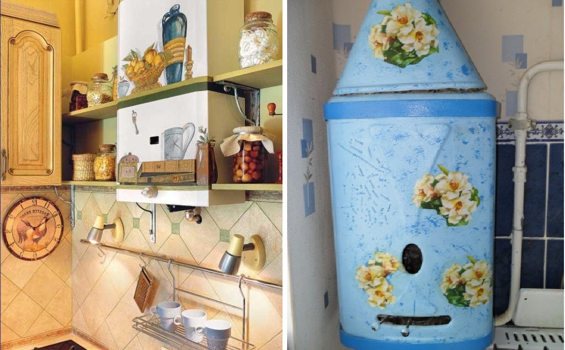 Comment cacher un geyser dans la cuisine: options (photo et vidéo)