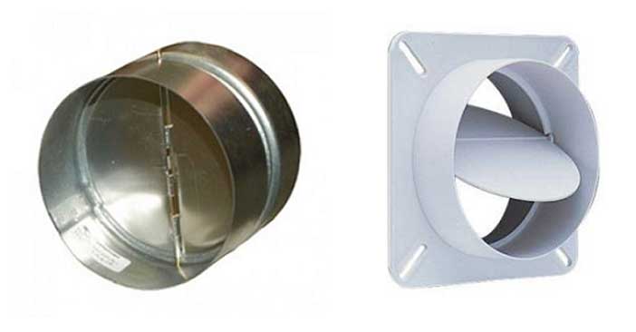 Ventilation dans un appartement avec un clapet anti-retour et son installation