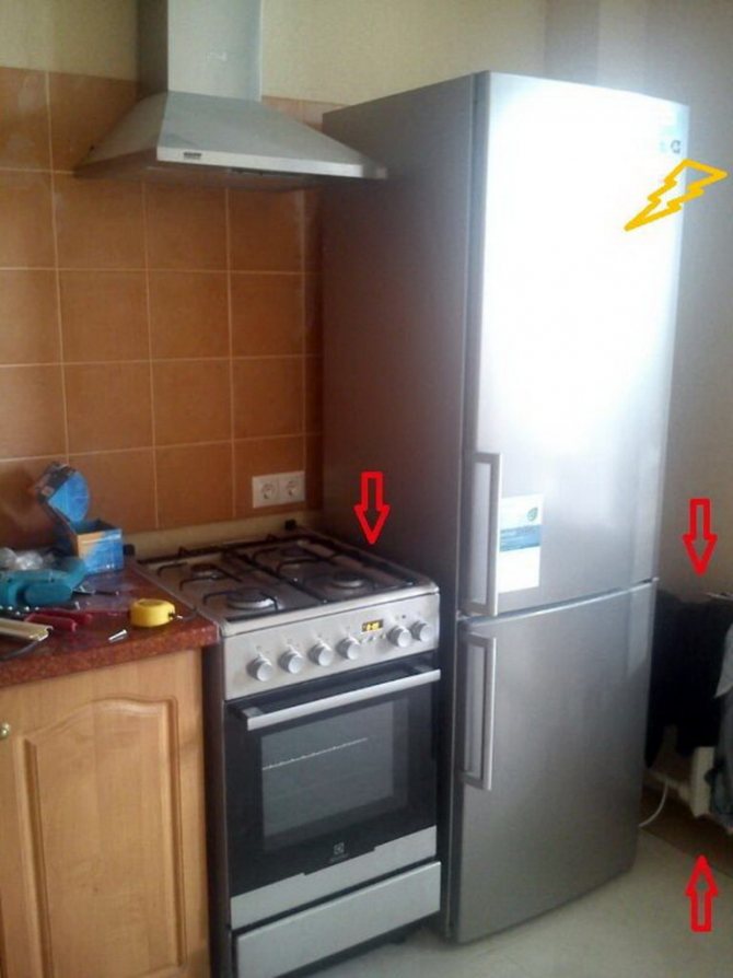 Est-il possible de placer un réfrigérateur à côté d'une réponse d'un spécialiste des conduites de gaz