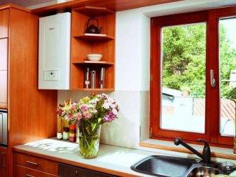 Comment cacher une chaudière à gaz dans la cuisine: les meilleures options de conception et astuces de déguisement