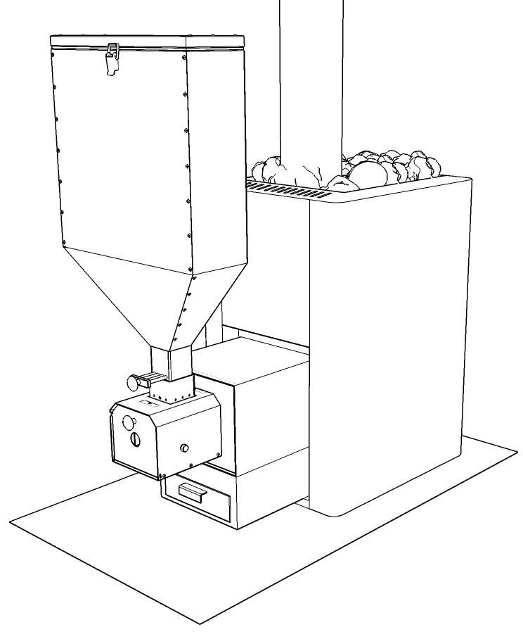 Brûleur à pellets 15 kW Pelletron 15