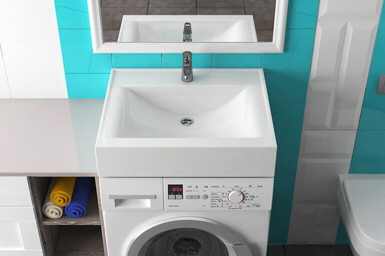 Les nuances de l'installation d'un évier sur une machine à laver: un exemple de travail étape par étape