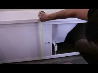 Comment installer un écran sous la baignoire de vos propres mains