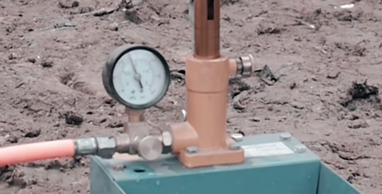 Test de pression du gazoduc - contrôle des travaux de test d'étanchéité