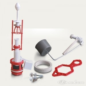 Robinetterie de chasse d'eau : exemple d'installation + technologie de réglage