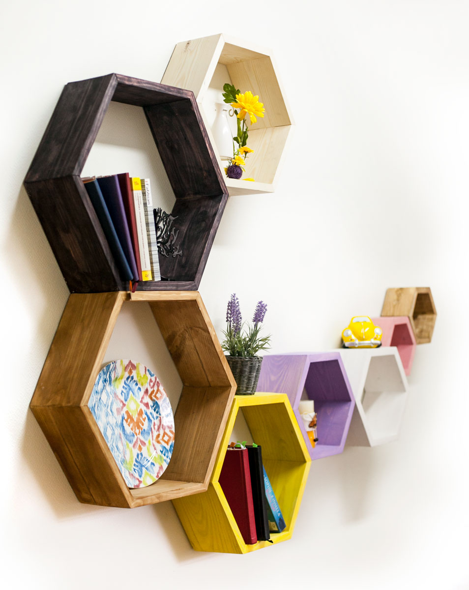 Étagères à faire soi-même au mur - photos, schémas