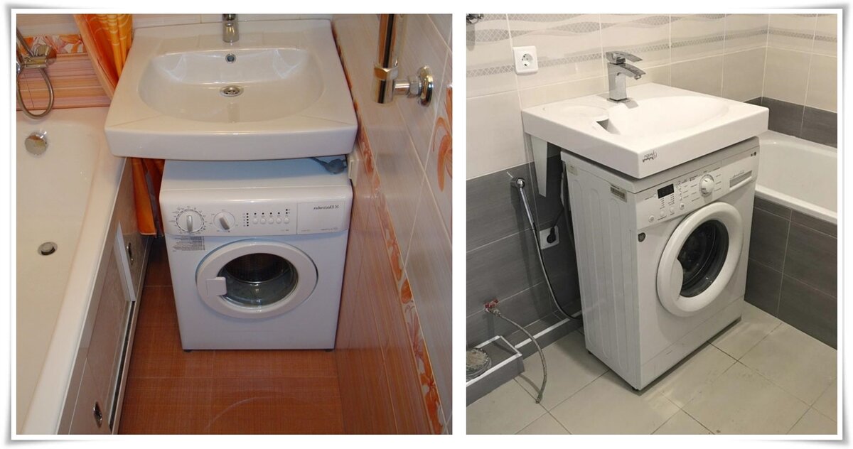 Évier au-dessus de la machine à laver: les avantages et les inconvénients de la conception, de la procédure et des règles d'installation de l'appareil |