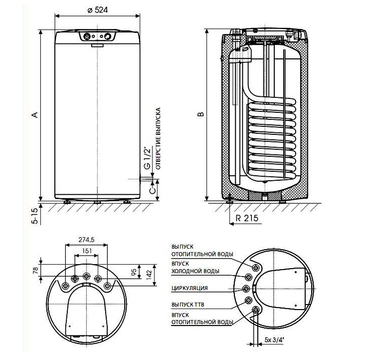 Chaudière de chauffage indirect drazice 160 - démontage "par rouages"