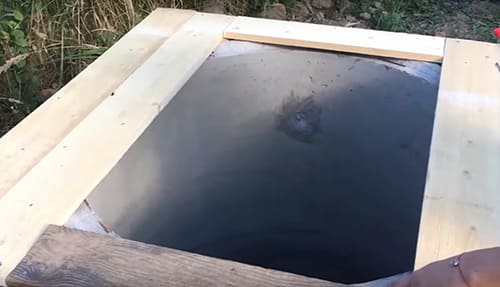 Nous récupérons le revêtement du puits