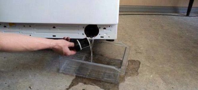 Vidange pour une machine à laver à l'égout - hauteur et règles